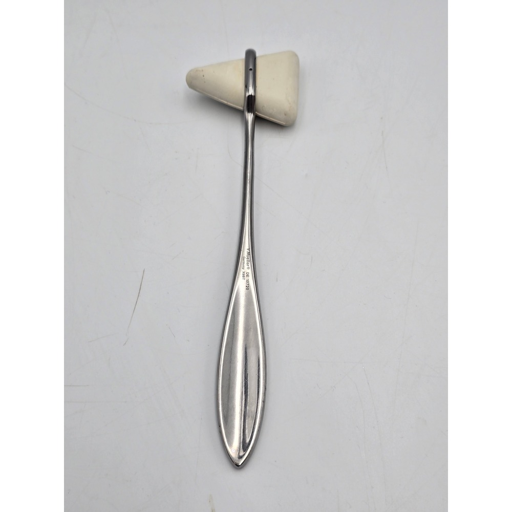 V. Mueller Taylor Reflex Hammer DE 10720 Germany Silver Stainless Steel. Flaws